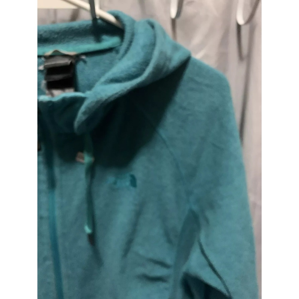 The North Face Hoodie Adult Large Blue Long Sleeve Vintage 90s Women's Sherpa - Picture 8 of 13